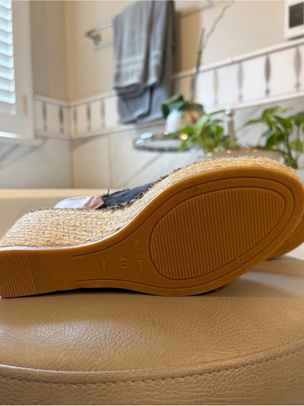 Toni Pons 'Lugano' Espadrille Wedge Sandal Black Size EU 40/US 9-9.5 NWOB - Picture 9 of 10